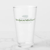 Origineel Logo groen pint glas (Achterkant)