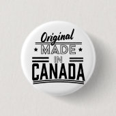 Origineel Made in Canada-logo Ronde Button 3,2 Cm (Voorkant)
