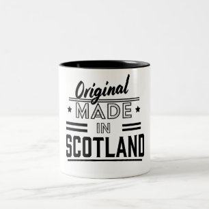 Origineel Made in Scotland retro logo Tweekleurige Koffiemok