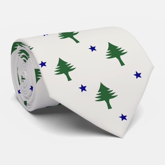 Origineel Maine Flag Stropdas (Opgerold)