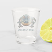 Origineel Man met Alligator Shot Glas (Achterkant)