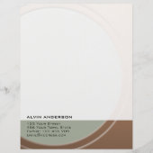 Origineel Metallic  elke tekst en kleur Persoonlijk Briefhoofd (Voorkant)