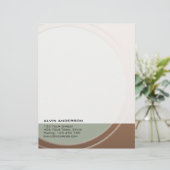 Origineel Metallic  elke tekst en kleur Persoonlijk Briefhoofd (Staand voorkant)