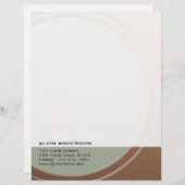 Origineel Metallic  elke tekst en kleur Persoonlijk Briefhoofd (Voorkant / Achterkant)