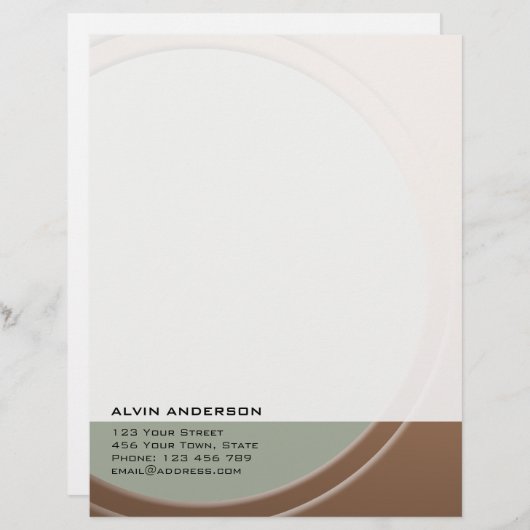 Origineel Metallic  elke tekst en kleur Persoonlijk Briefhoofd (Voorkant / Achterkant)