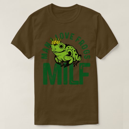 Origineel MILF Man ik hou van kikkers T-shirt (Design voorkant)