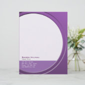 Origineel Modern Metallic elke Tekst en Kleur Gepersonaliseerd Briefhoofd (Staand voorkant)