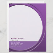 Origineel Modern Metallic elke Tekst en Kleur Gepersonaliseerd Briefhoofd (Voorkant / Achterkant)