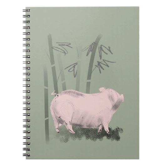 Origineel Notitieboek voor tekenvorm en bamboe (Voorkant)