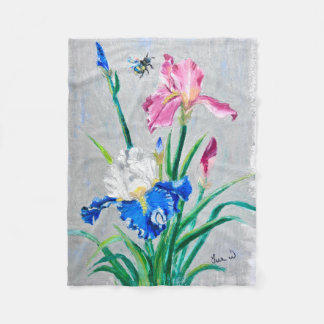 Origineel Olie Pastel Ontwerp met Iris & Bee Deken