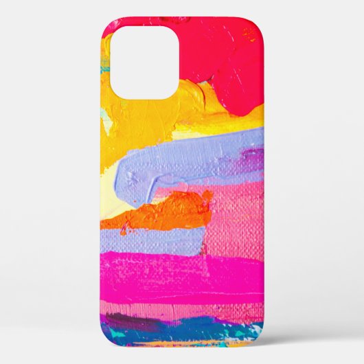 Origineel olieverfschilderij: Kleurrijk Abstract Case-Mate iPhone Case (Achterkant)
