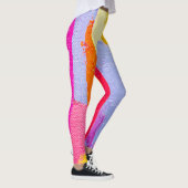 Origineel olieverfschilderij: Kleurrijk Abstract Leggings (Rechts)