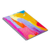 Origineel olieverfschilderij: Kleurrijk Abstract Notitieboek (Rechterzijde)