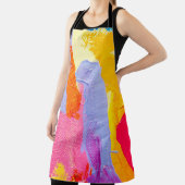 Origineel olieverfschilderij: Kleurrijk Abstract Schort (Insitu)