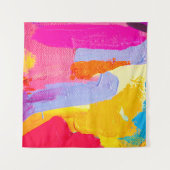 Origineel olieverfschilderij: Kleurrijk Abstract Wandkleed (Voorkant (horizontaal))