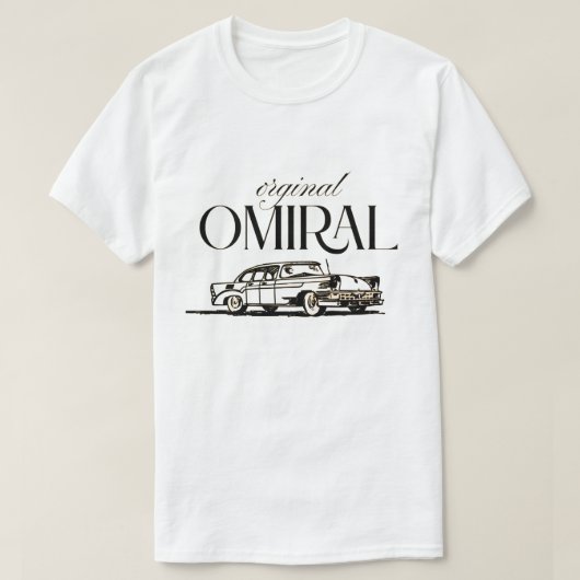 Origineel OMIRAL Classic Car  ontwerp T-shirt (Design voorkant)