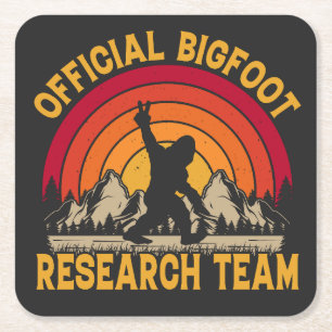 Origineel onderzoeksteam van Bigfoot Kartonnen Onderzetters