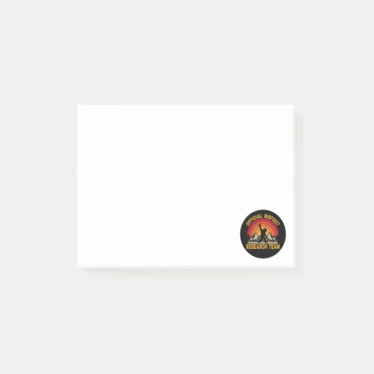Origineel onderzoeksteam van Bigfoot Post-it® Notes (Voorkant)