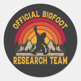 Origineel onderzoeksteam van Bigfoot Ronde Sticker
