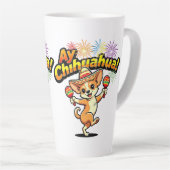 Origineel ontwerp Ay Chihuahua! Latte Mok (Rechterhoek)