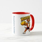 Origineel ontwerp grappige boksen Boxer Hond Mok (Voorkant rechts)
