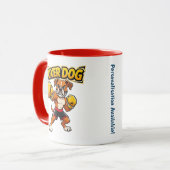 Origineel ontwerp grappige boksen Boxer Hond Mok (Voorkant links)