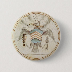 Origineel ontwerp — Grote zegel van de Verenigde Ronde Button 5,7 Cm
