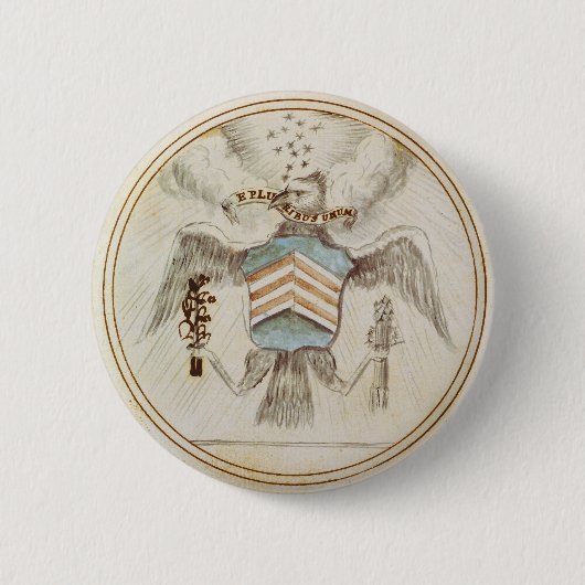 Origineel ontwerp — Grote zegel van de Verenigde S Ronde Button 5,7 Cm (Voorkant)