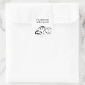 Origineel ontwerp kattenliefde sticker (Tas)