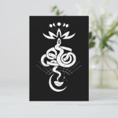 Origineel ontwerp voor 2025 Slangendruk, Kanker Bedankkaart (Staand voorkant)