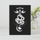 Origineel ontwerp voor 2025 Slangendruk, Leeuw Save The Date (Staand voorkant)