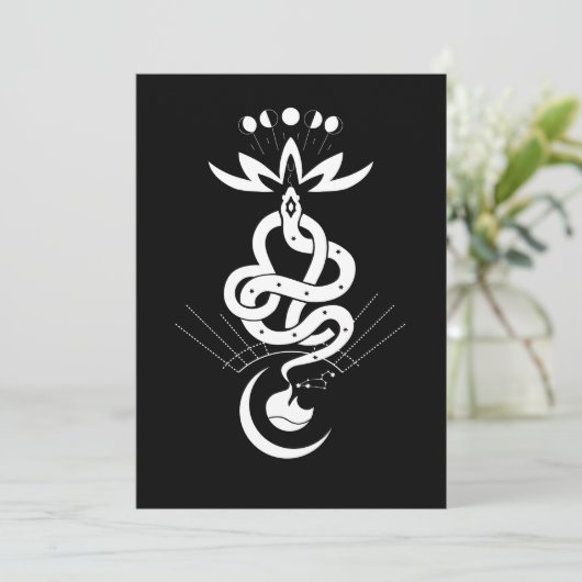 Origineel ontwerp voor 2025 Slangendruk, Leeuw Save The Date (Staand voorkant)