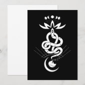 Origineel ontwerp voor 2025 Slangendruk, Leeuw Save The Date (Voorkant / Achterkant)