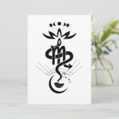 Origineel ontwerp voor 2025 Slangendruk, Schorpioe Bedankkaart (Staand voorkant)