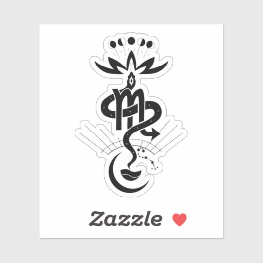 Origineel ontwerp voor 2025 Slangendruk, Schorpioe Sticker (Vel)