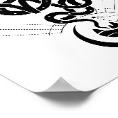 Origineel ontwerp voor 2025 Slangendruk, Steenbok Poster (Hoek)