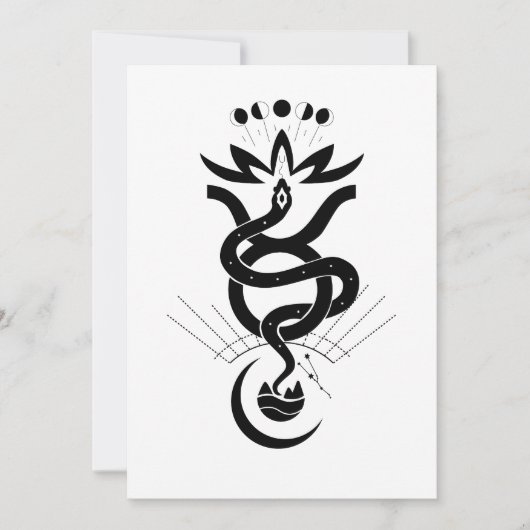 Origineel ontwerp voor 2025 Slangendruk, Stier Kaart (Voorkant)