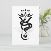 Origineel ontwerp voor 2025 Slangendruk, Stier Kaart (Staand voorkant)