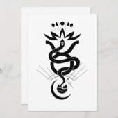 Origineel ontwerp voor 2025 Slangendruk, Stier Kaart (Voorkant / Achterkant)