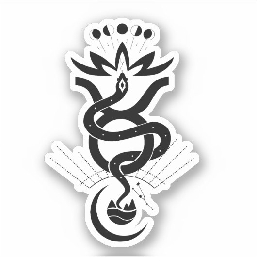 Origineel ontwerp voor 2025 Slangendruk, Stier Sticker (Voorkant)