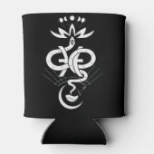 Origineel ontwerp voor 2025 Slangendruk, Vissen Blikjeskoeler (Achterkant)