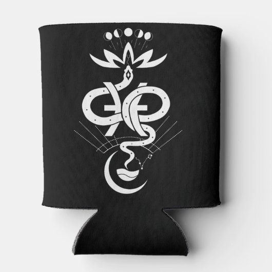 Origineel ontwerp voor 2025 Slangendruk, Vissen Blikjeskoeler (Achterkant)