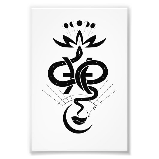 Origineel ontwerp voor 2025 Slangendruk, Vissen Foto Afdruk (Voorkant)