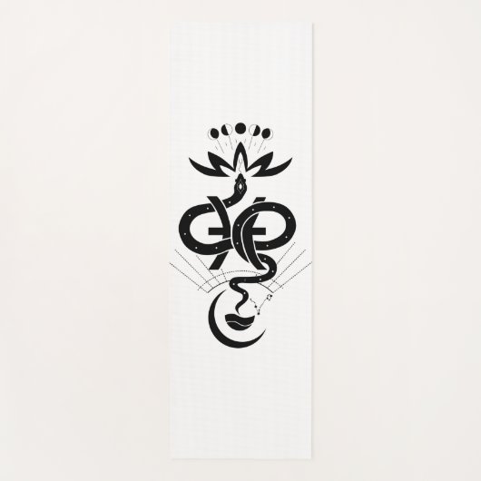 Origineel ontwerp voor 2025 Slangendruk, Vissen Yogamat (Voorkant)