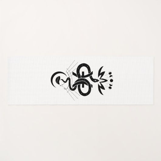 Origineel ontwerp voor 2025 Slangendruk, Vissen Yogamat (Voorkant (horizontaal))