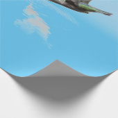 ORIGINEEL ONTWERPWRAPPINGSPAPIER HUMMINGBIRD CADEAUPAPIER (Hoek)