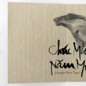 Origineel OX Vietnamees Nieuwjaar 2021 3FC Drieluik Wenskaart (Binnenzijde eerst)