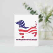 Origineel patriottisch Wiener/Dachshund Briefkaart (Staand voorkant)