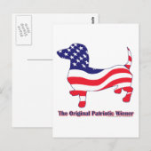 Origineel patriottisch Wiener/Dachshund Briefkaart (Voorkant / Achterkant)