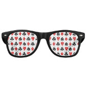 Origineel patroon Afspeelkaarten Spelleraarpoker Retro Zonnebril (Voorkant)